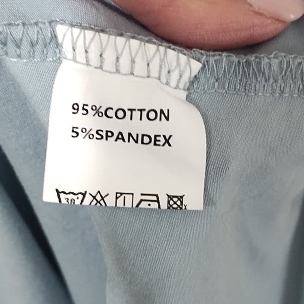 Ouges Long Sleeve Cotton Shift Dress Size L Cotta… - image 5